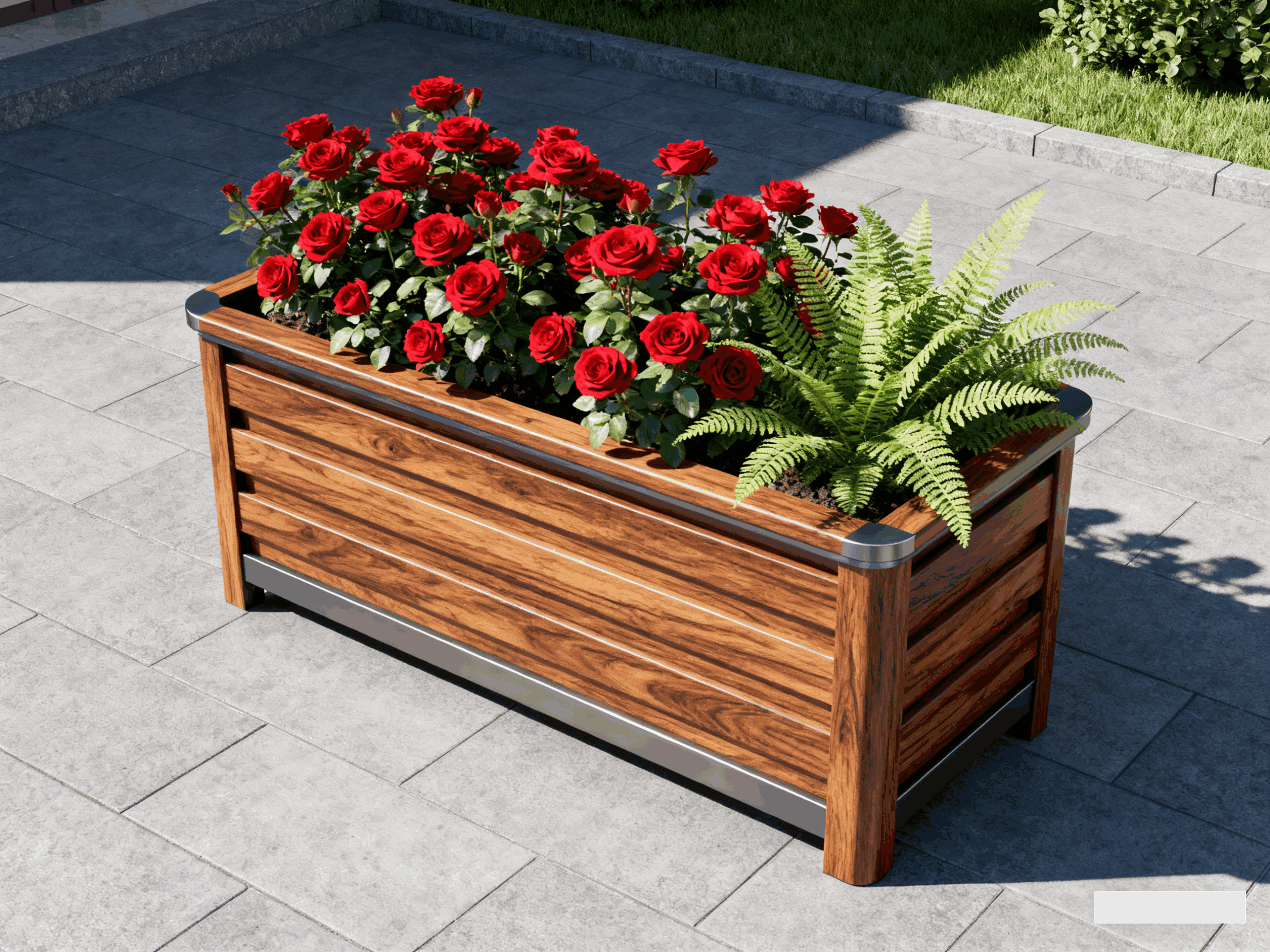 铝合金仿木纹花箱